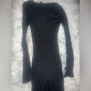 windsor sweater dress - M - gray